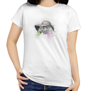 Kaos scribble vintage women