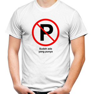 Kaos Dilarang parkir
