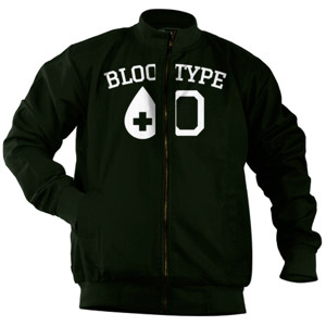 Jaket Bomber Golongan Darah O