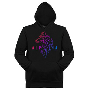 Jaket Hoodie Pria Geometric Wolf : The Alpha