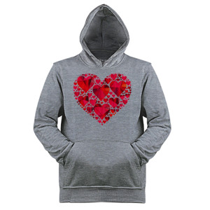 Jaket Hoodie Kaos Cinta untuk Wanita - Tees of Love for Girl
