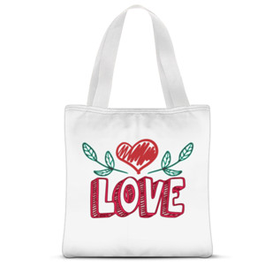 Tas Tote Fullprint Love