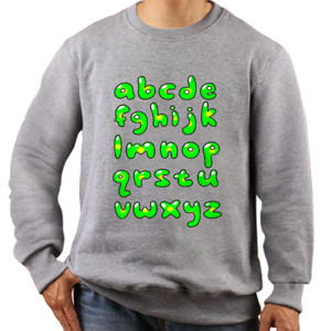 Jaket Sweater Alphabet - Jelly