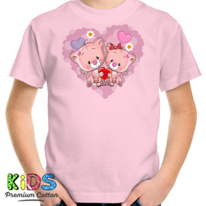 Kaos Cute Cat In love