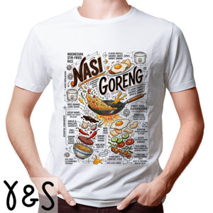 Kaos Kaos Nasi Goreng Kuliner Nusantara Unik