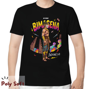 Kaos Kaos Bima Sena Poly Soft Black Premium