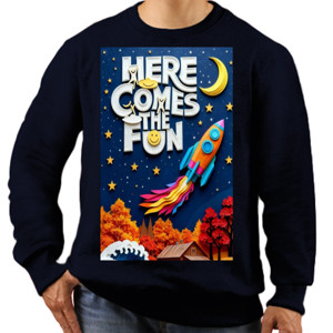Jaket Sweater Here Comes The Fun