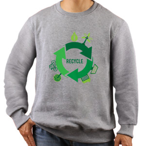 Jaket Sweater Kaos Recycle Sync (SB9SQ)