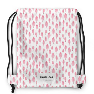 Tas Serut Fullprint Pink Leaf
