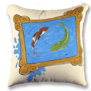 Bantal Lukisan Bocor