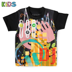 Kaos Anak Full-Print DJ