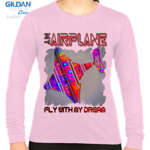Kaos My Airplane ( Kaos Wanita-Lengan Panjang)
