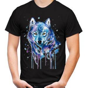 Kaos 3D Wolf Watercolor