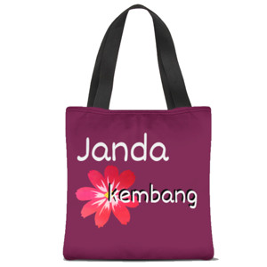Tas Tote Fullprint Tas tote janda kembang