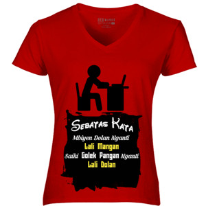 Kaos Kaos Pria - Red Mango ( Sebatas Kata)