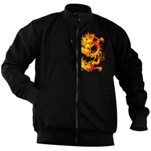 Jaket Bomber Gold Dragon