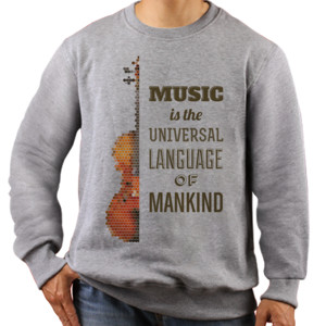 Jaket Sweater Music Is The Universal Language