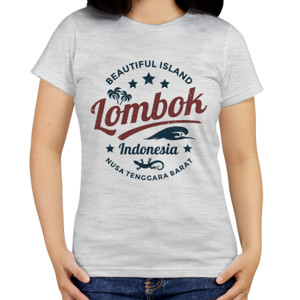 Kaos Lombok (vintage - grunge) - Wanita