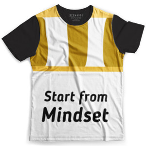 Kaos Fullprint START FROM MINDSET pola pikir motivasi