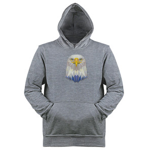 Jaket Hoodie Eagle Face Triangle Art