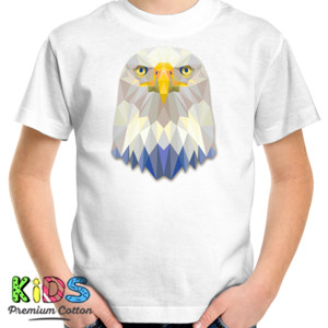 Kaos Eagle Face Triangle Art