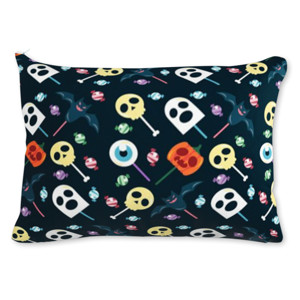 Bantal Halloween Candy Pattern Vector