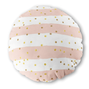 Bantal Bulat Gold confetti on grunge striped background