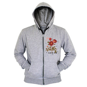 Hoodie Zipper Mawar