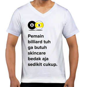 Kaos  Bedak aja sedikit cukup