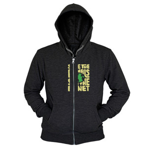 Hoodie Zipper Save The Planet  