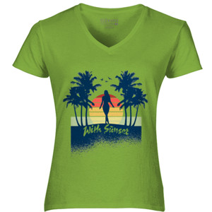 Kaos Girl With Sunset