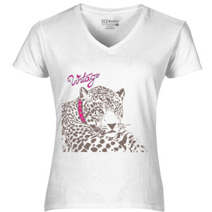 Kaos Vintage Female Leopard