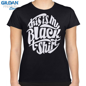 Kaos THIS IS MY BLACK TSHIRT