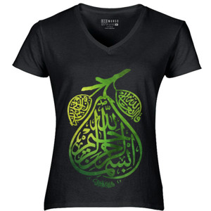 Kaos Kaligrafi Buah Peer