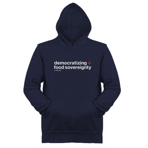 Jaket Hoodie democratizing food sovereignty