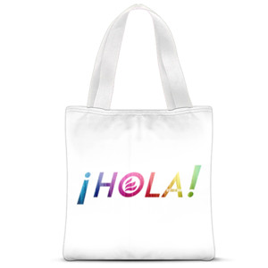 Tas Tote Fullprint HOLA INDONESIA RAINBOW