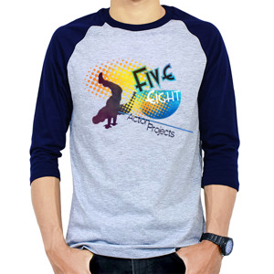 Kaos Raglan Five Eight Action Project Jump