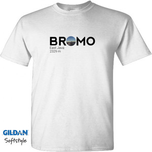 Kaos Kaos Gunung - Gunung Bromo - Putih