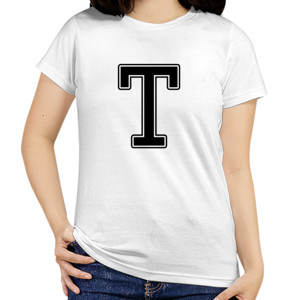 Kaos Kaos Huruf T Keren