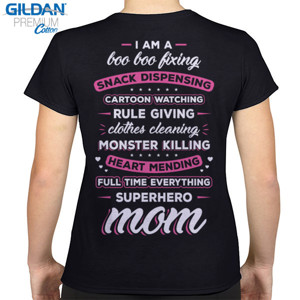 Kaos SUPERHERO MOM back print