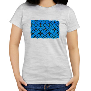 Kaos Batik biru