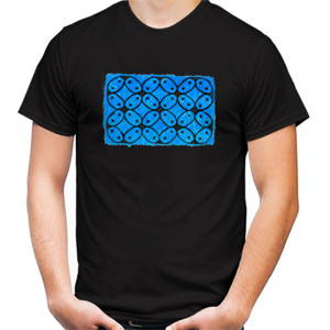 Kaos Batik biru