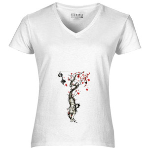 Kaos Baju Ilustrasi Singa Pohon