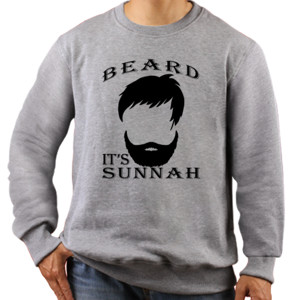Jaket Sweater Kaos Beard its sunnah