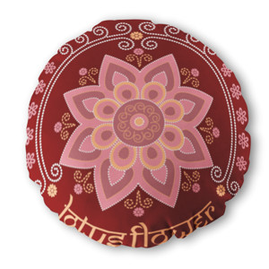 Bantal Bulat Lotus Flower