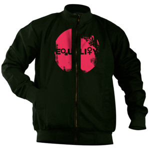 Jaket Bomber Kaos text Equality