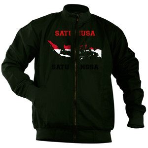 Jaket Bomber Kaos SatuNusa SatuBangsa