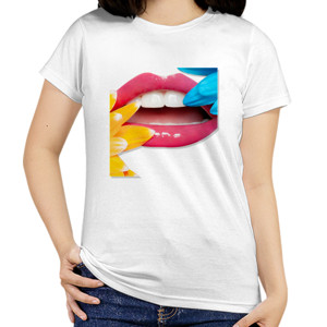Kaos Lips colorfull