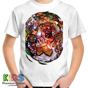 Kaos Bali Barong Elegant Art - Kaos Barong Bali Elegan