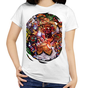 Kaos Bali Barong Elegant Art - Kaos Barong Bali Elegan